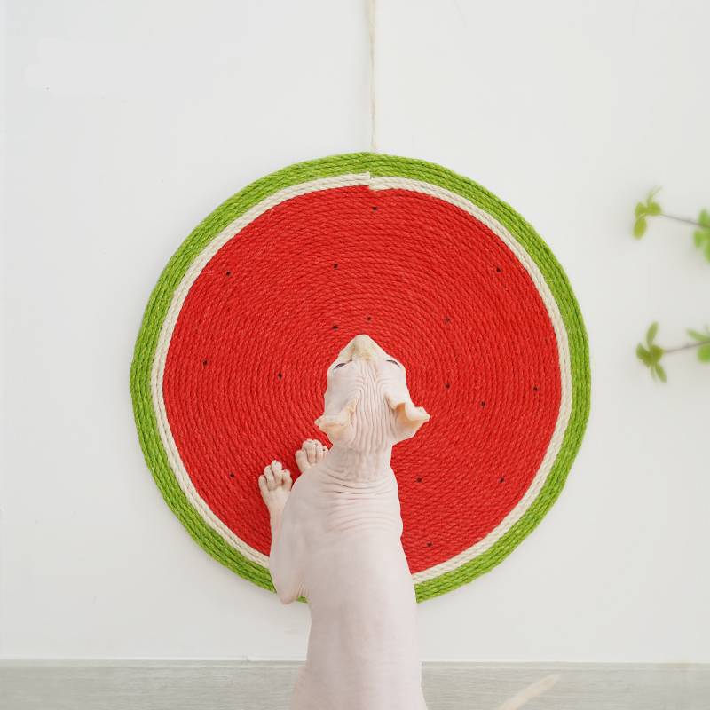 KFX-0677821 Wall-Mounted Cat Scratching Board with Sisal Mat for Play and Rest