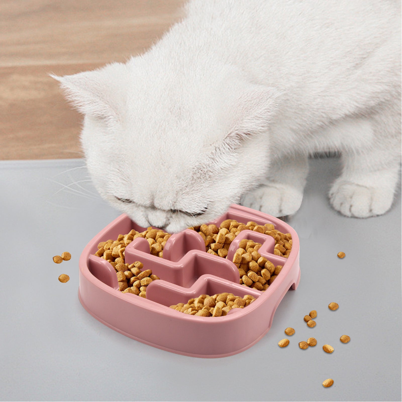 KFX-0679101 Maze Slow Feeding Bowl for Dogs and Cats - Anti-Choking Design to Promote Healthy Eating and Prevent Obesity - Available in Macaron Colors