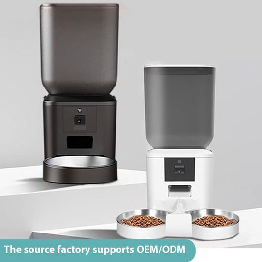 KFX-0681405 Intelligent Automatic Pet Feeder with Remote Video and Large Capacity for Dogs and Cats