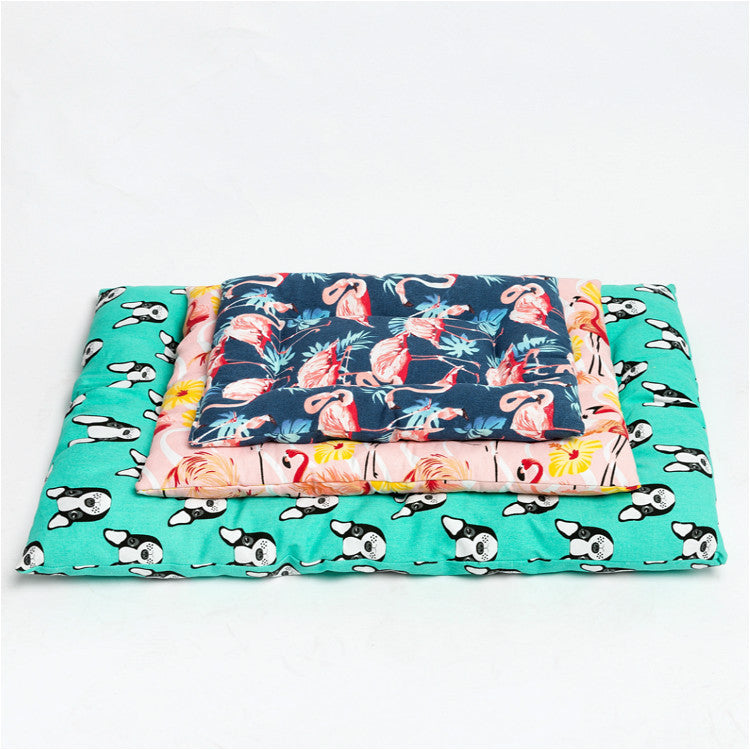 KFX-0681661 Cozy Canvas Pet Cushion for Small Dogs and Cats - Soft and Stylish Nest
