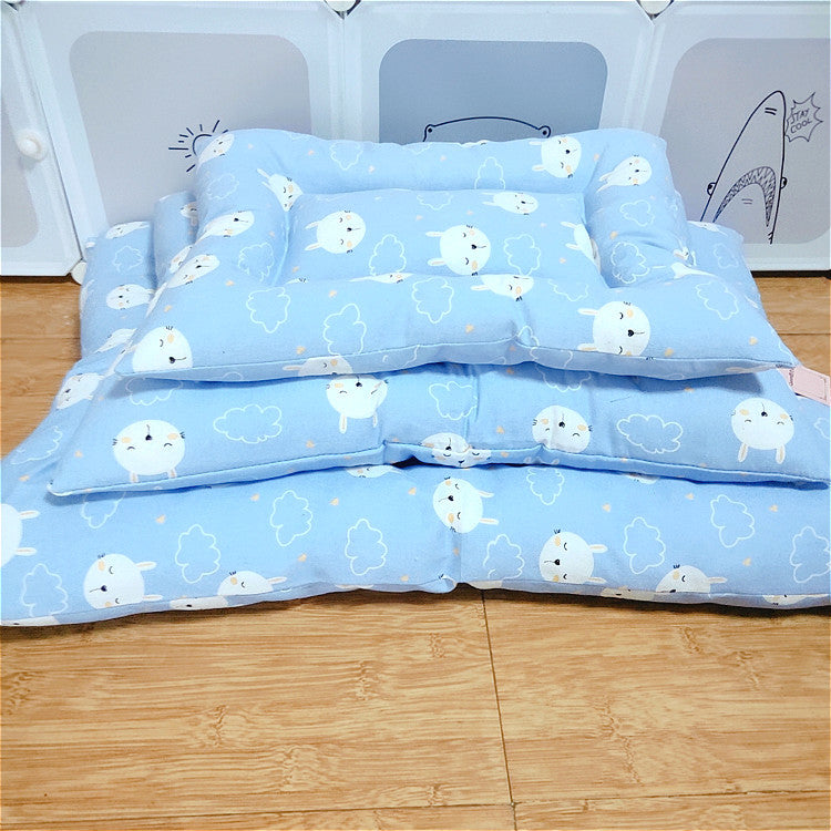 KFX-0681661 Cozy Canvas Pet Cushion for Small Dogs and Cats - Soft and Stylish Nest