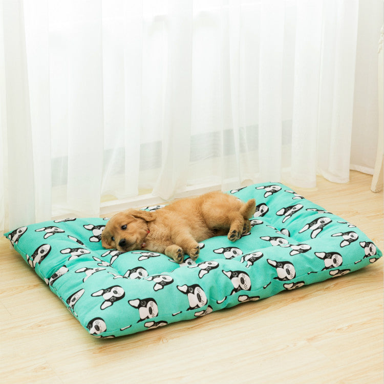 KFX-0681661 Cozy Canvas Pet Cushion for Small Dogs and Cats - Soft and Stylish Nest