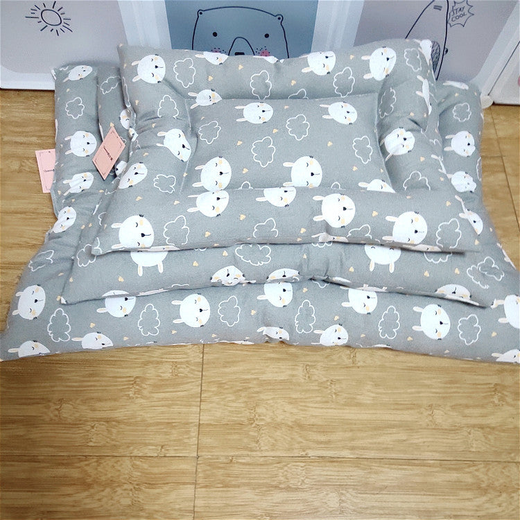 KFX-0681661 Cozy Canvas Pet Cushion for Small Dogs and Cats - Soft and Stylish Nest