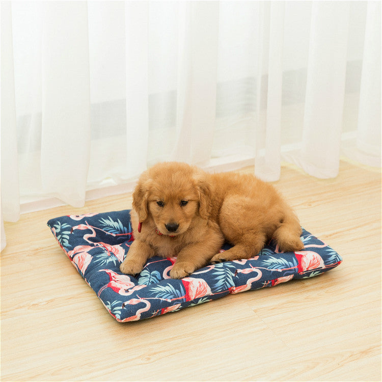 KFX-0681661 Cozy Canvas Pet Cushion for Small Dogs and Cats - Soft and Stylish Nest