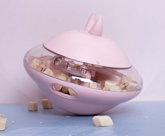 KFX-0684221 Interactive Food Dispensing Toy for Cats and Dogs - Environmentally Friendly PC Material, 13cm x 10.5cm, Assorted Colors