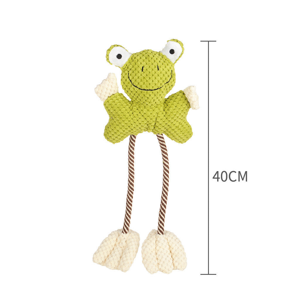 KFX-0684989 Pet Plush Vocal Toy - Bite-Resistant Multi-Texture Interactive Companion