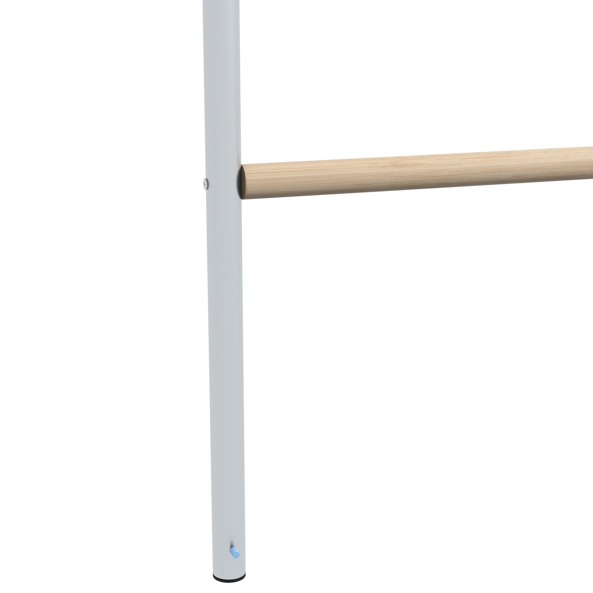 KFX-0687037 Multi-Tiered Chicken Roosting Ladder - Galvanized Steel & Wood, 55" x 33.75"