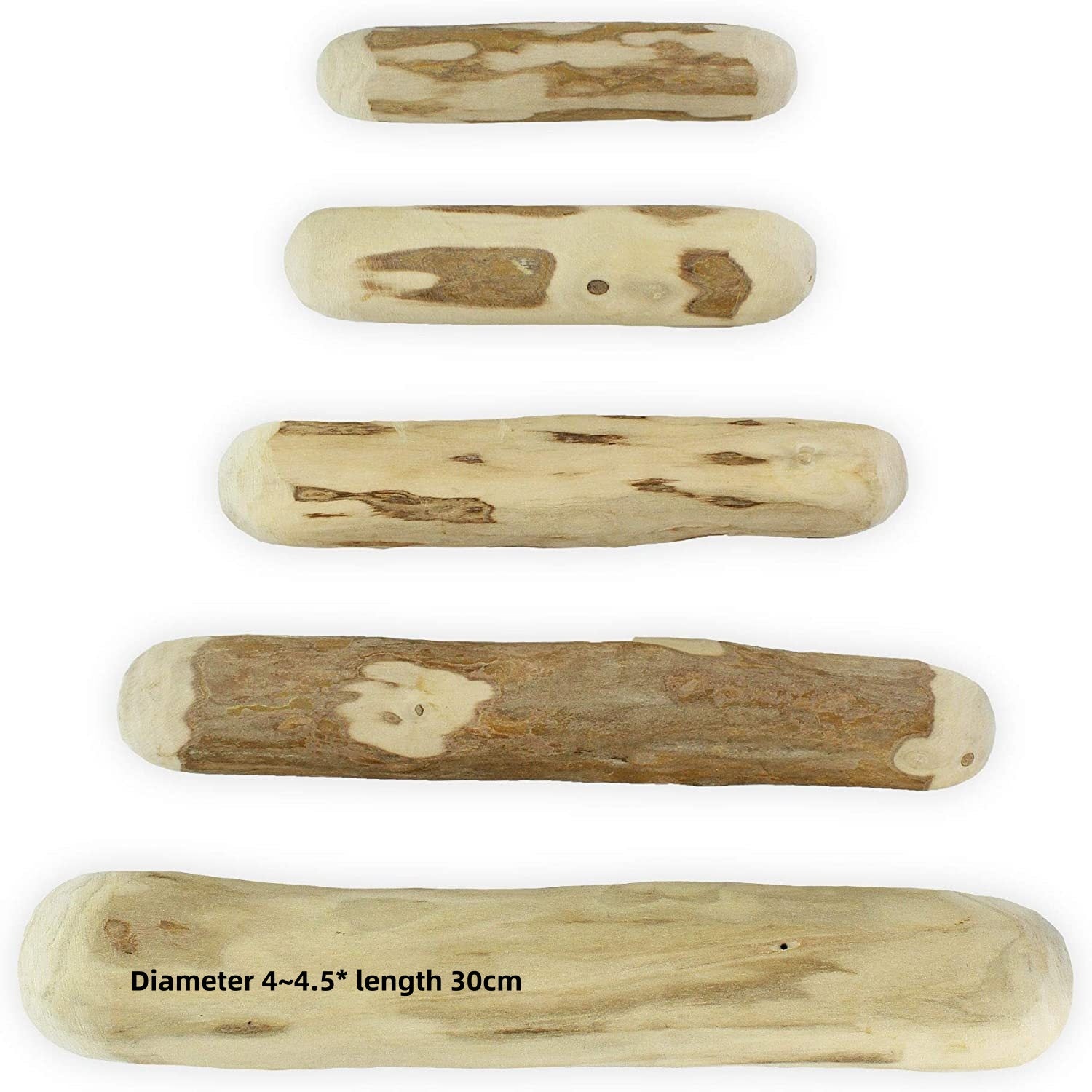KFX-0688189 Wooden Dog Bite Molar Rod - Various Diameters for Chewing and Dental Health