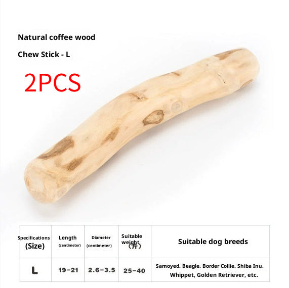 KFX-0688189 Wooden Dog Bite Molar Rod - Various Diameters for Chewing and Dental Health