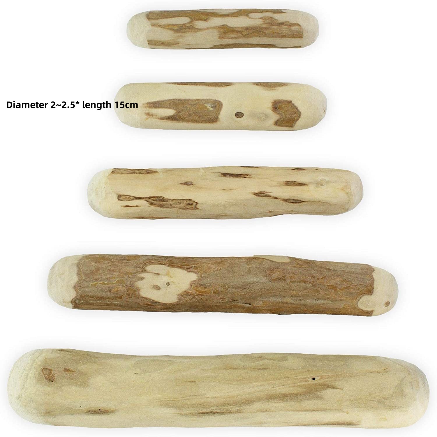 KFX-0688189 Wooden Dog Bite Molar Rod - Various Diameters for Chewing and Dental Health