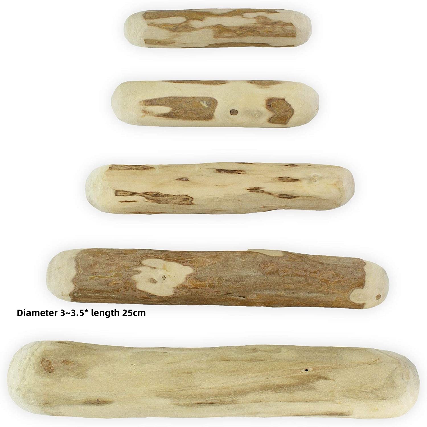 KFX-0688189 Wooden Dog Bite Molar Rod - Various Diameters for Chewing and Dental Health