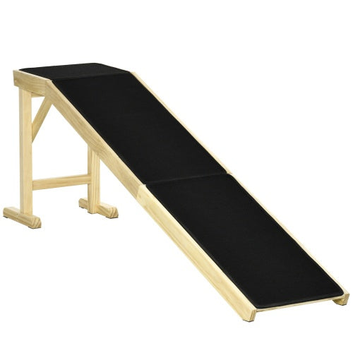 KFX-0688829 Dog Bed Ramp with Non-Slip Surface and Sturdy Wooden Construction, 74" x 16" x 25"