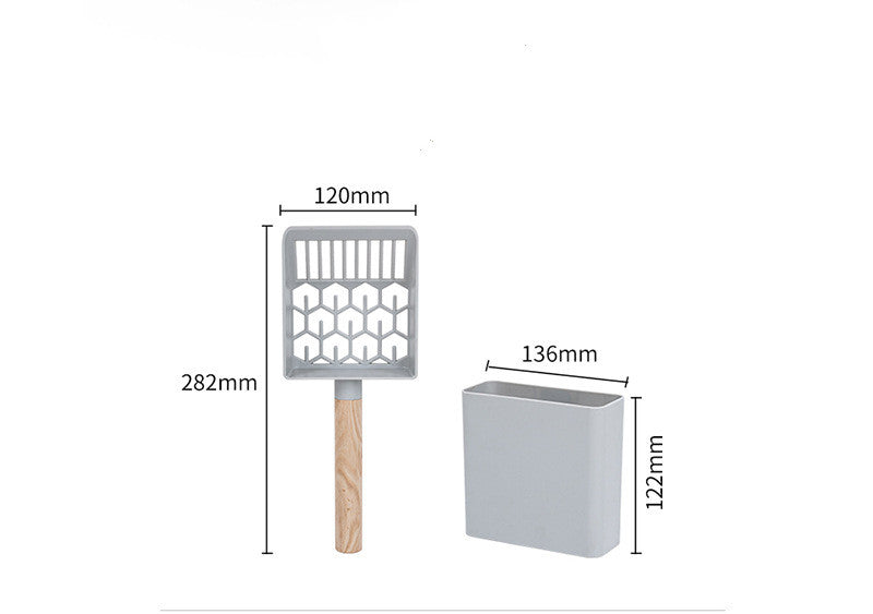 KFX-0688957 Efficient Cat Litter Cleaning Tool Set with Fixed Back, Flat & Inclined Pedals