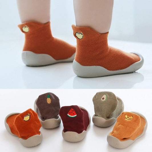 KFX-0689981 Soft Bottom Non-slip Cartoon Cotton Baby Shoes for Toddlers - Multiple Colors Available