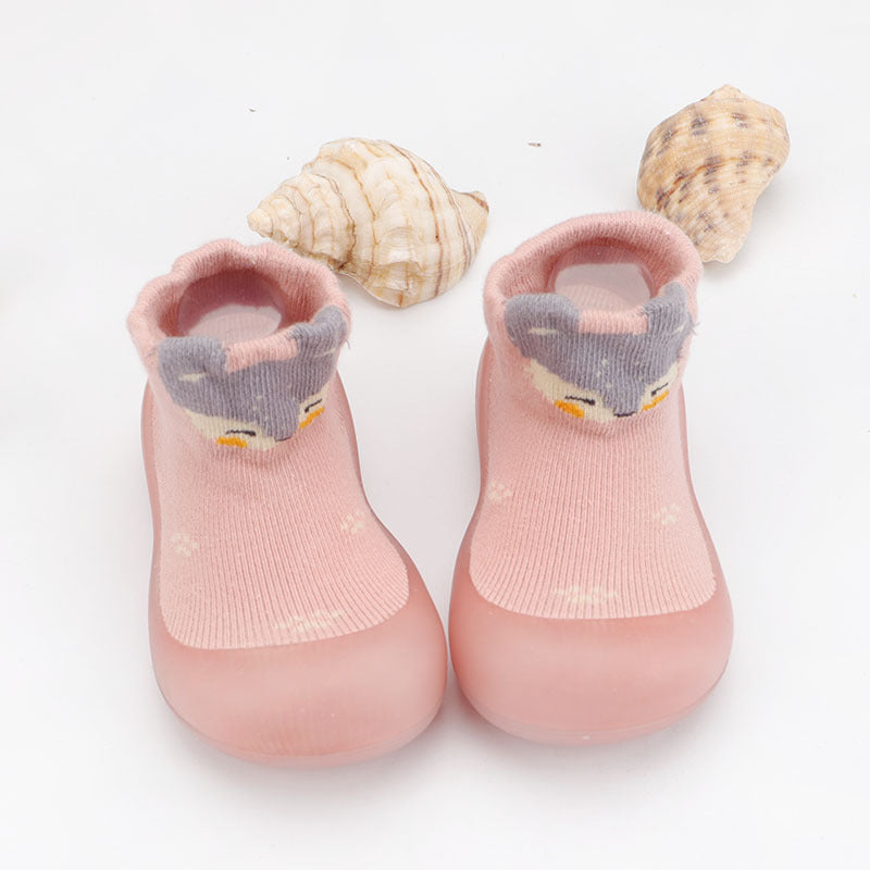 KFX-0689981 Soft Bottom Non-slip Cartoon Cotton Baby Shoes for Toddlers - Multiple Colors Available