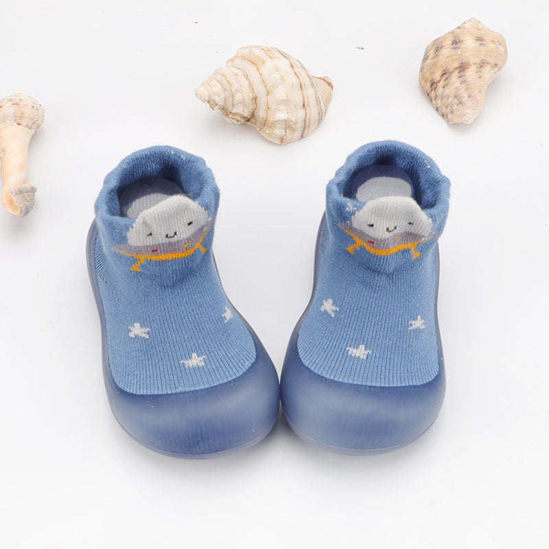 KFX-0689981 Soft Bottom Non-slip Cartoon Cotton Baby Shoes for Toddlers - Multiple Colors Available