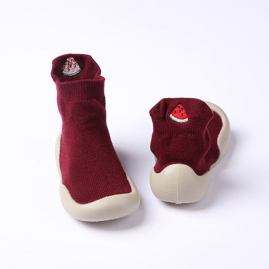KFX-0689981 Soft Bottom Non-slip Cartoon Cotton Baby Shoes for Toddlers - Multiple Colors Available