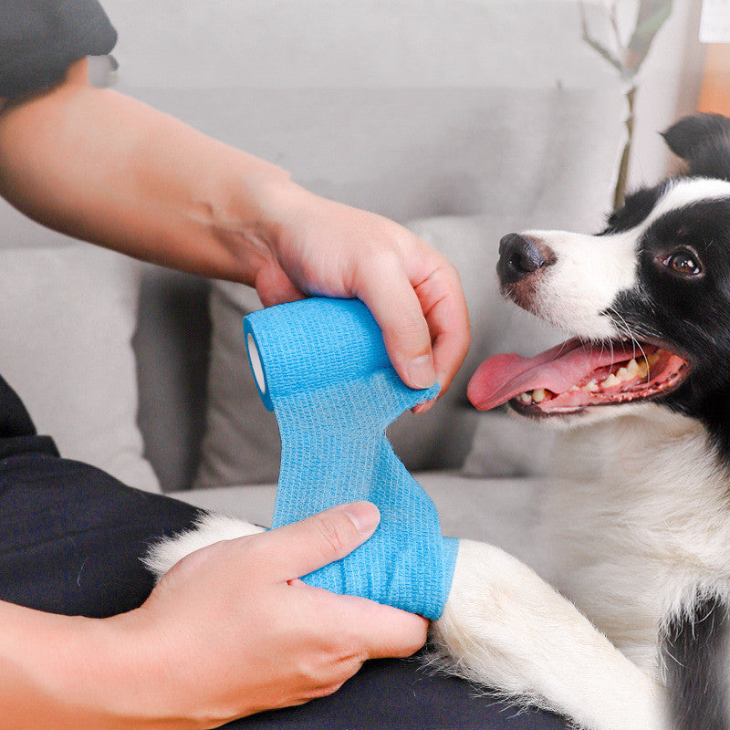 KFX-0691005 Self-Adhesive Non-Woven Fabric Bandage for Pets - Breathable, Elastic, Multiple Sizes Available