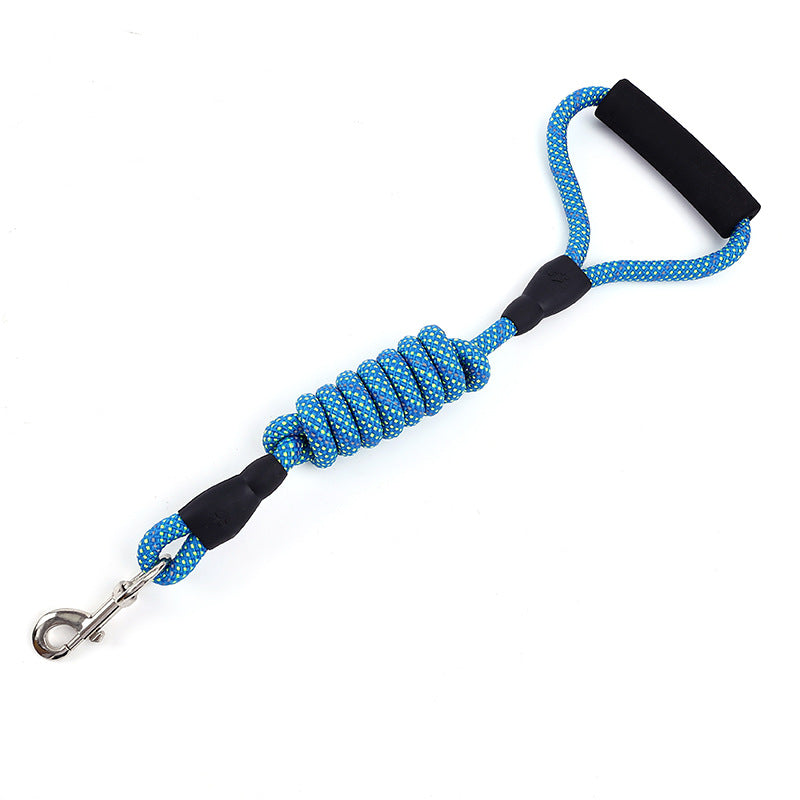 KFX-0692925 Nylon Dog Traction Rope with Handle and Spring for Enhanced Control