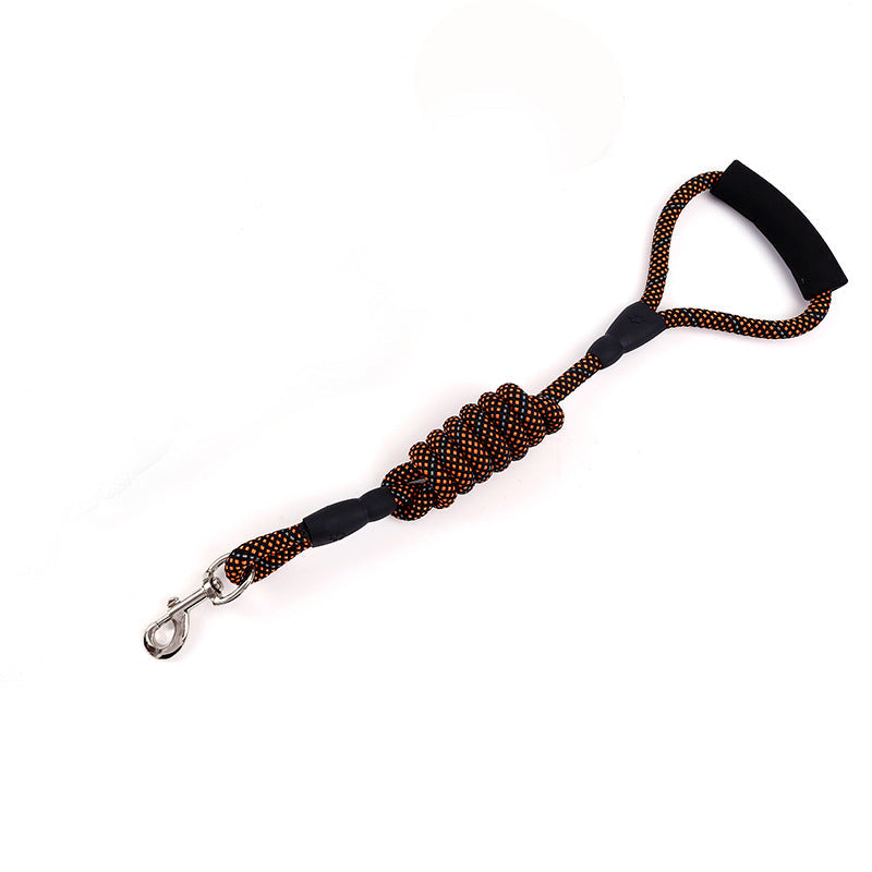 KFX-0692925 Nylon Dog Traction Rope with Handle and Spring for Enhanced Control