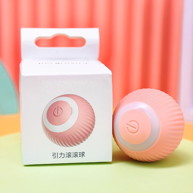 KFX-0699709 Self-Playing Smart Rolling Ball Cat Teaser - Interactive Pet Toy with Type-C Charging