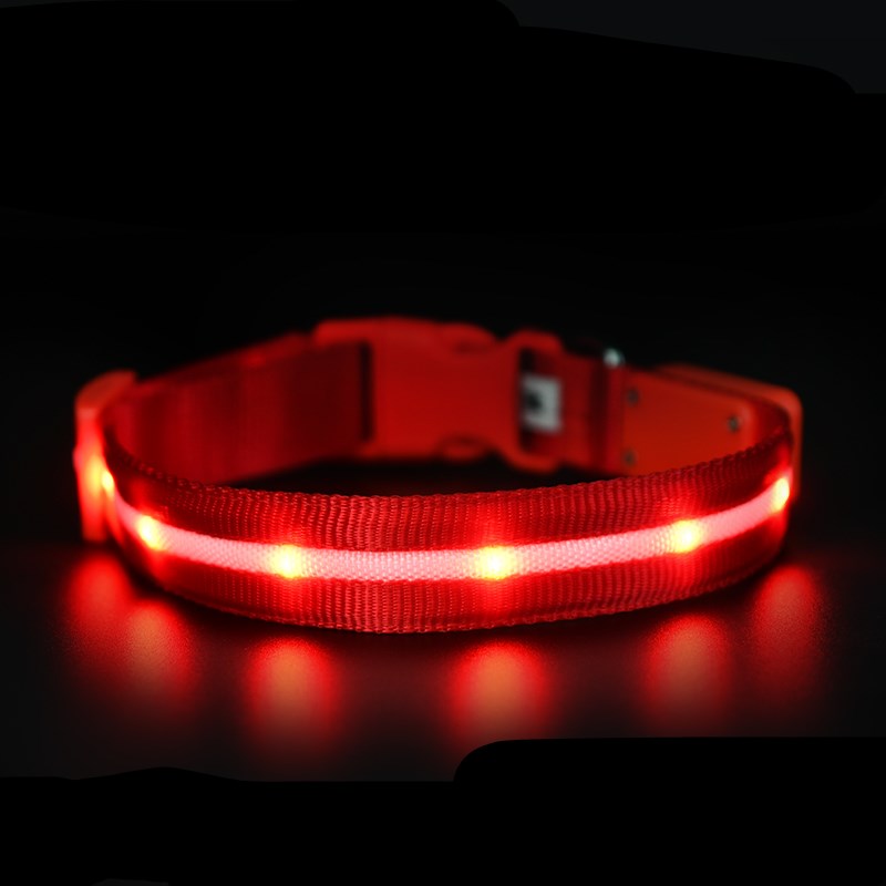KFX-0700861 Luminous USB Charging Pet Collar - Multiple Color Options Available