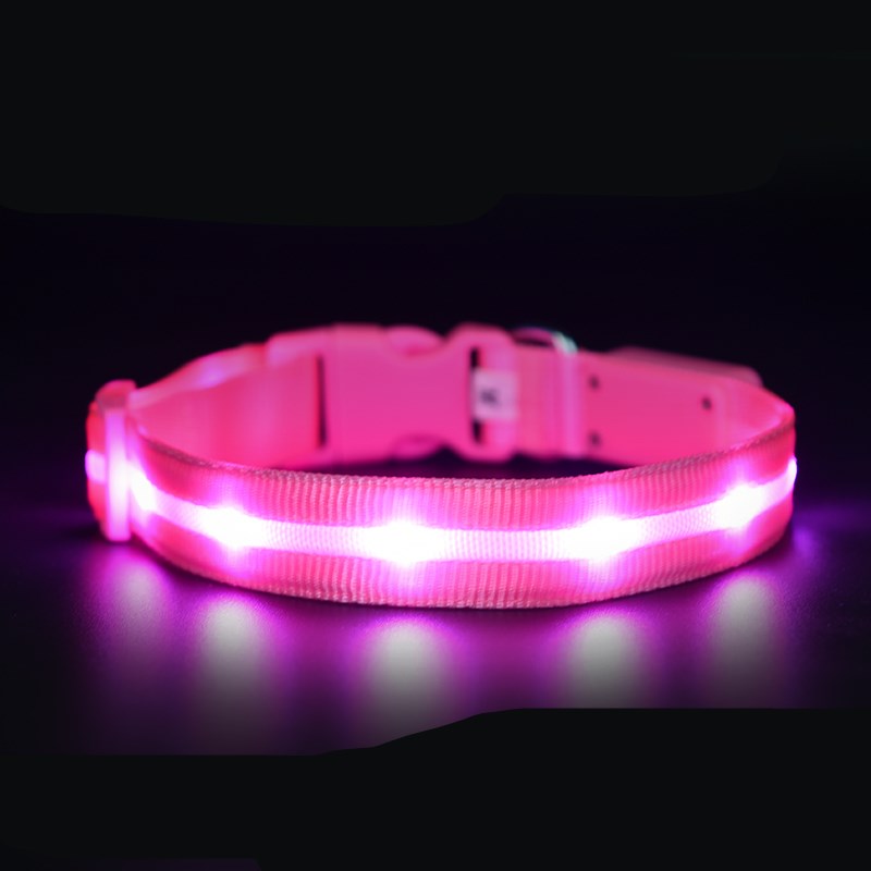 KFX-0700861 Luminous USB Charging Pet Collar - Multiple Color Options Available