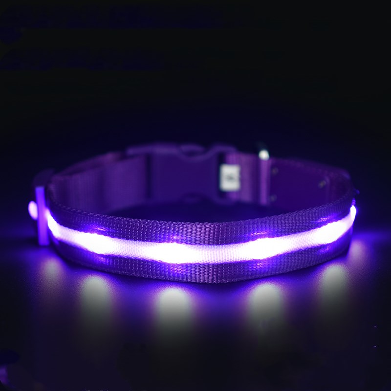KFX-0700861 Luminous USB Charging Pet Collar - Multiple Color Options Available