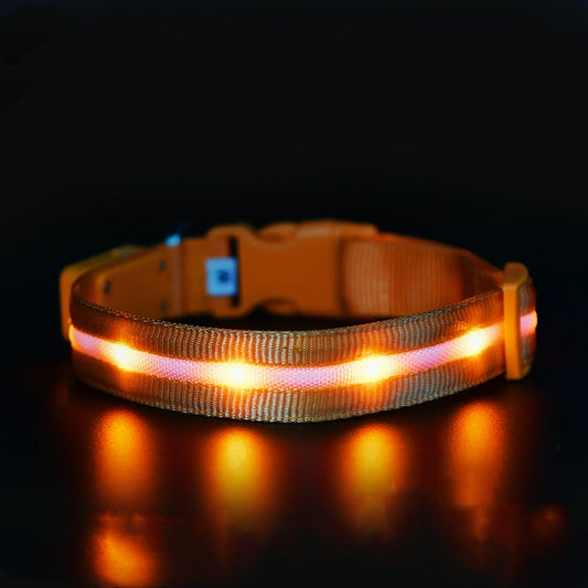 KFX-0700861 Luminous USB Charging Pet Collar - Multiple Color Options Available