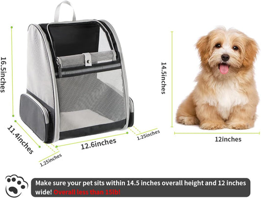 KFX-0702141 Innovative Backpack Carrier for Cats and Small Dogs - Comfortable, Breathable Design