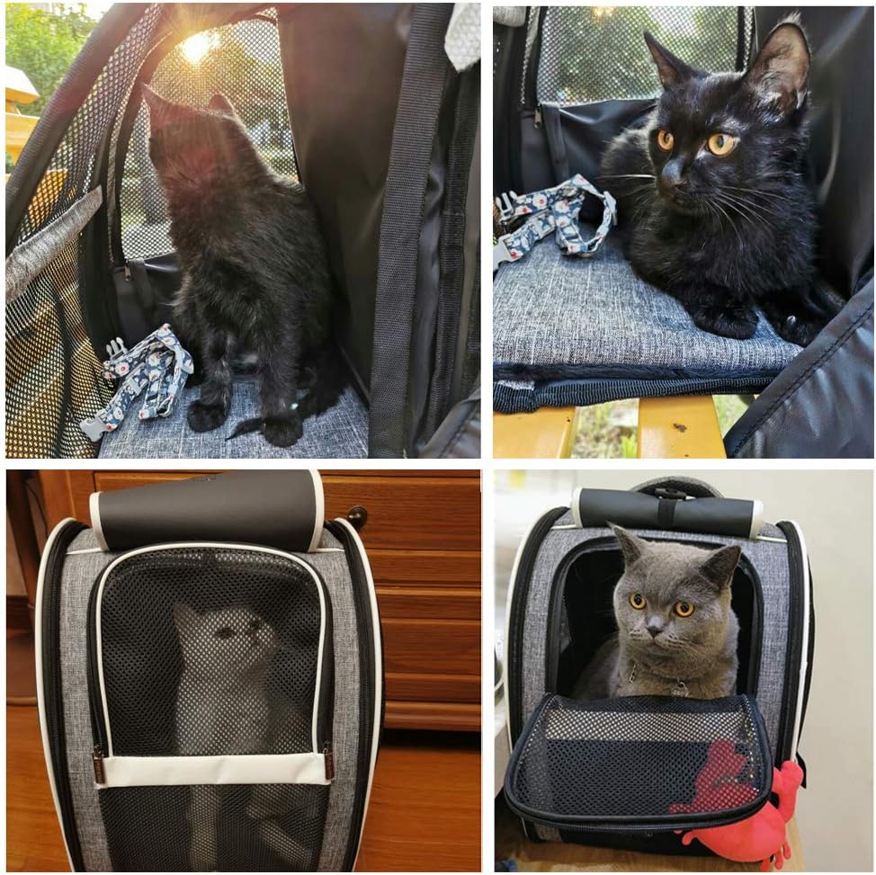 KFX-0702141 Innovative Backpack Carrier for Cats and Small Dogs - Comfortable, Breathable Design