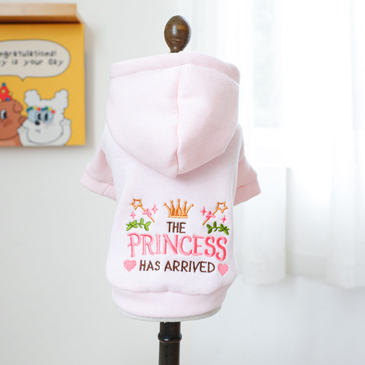 KFX-0702653 Hooded Little Princess Sweater for Dogs and Cats - Casual Pet Apparel