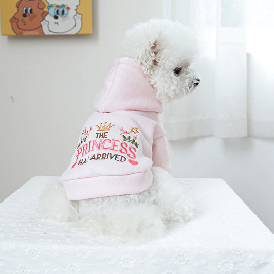 KFX-0702653 Hooded Little Princess Sweater for Dogs and Cats - Casual Pet Apparel