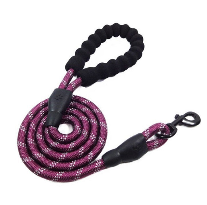 KFX-0704445 Sponge Pet Reflective Nylon Traction Rope - 150CM Long, Available in Multiple Colors