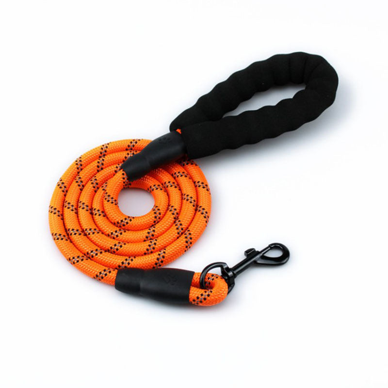 KFX-0704445 Sponge Pet Reflective Nylon Traction Rope - 150CM Long, Available in Multiple Colors