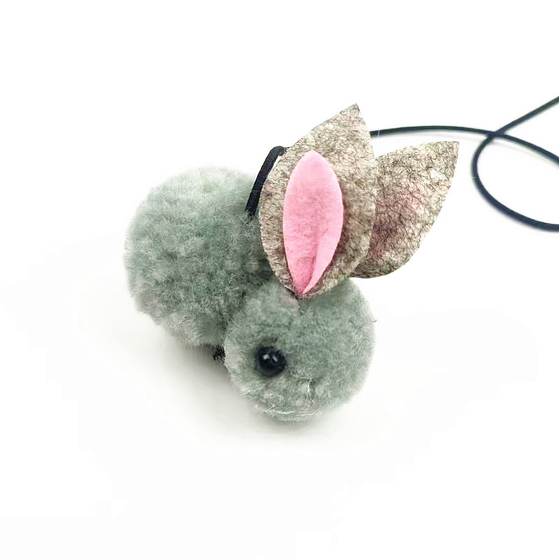 KFX-0705469 Elastic Automatic Cat and Rabbit Hanging Toy with Delicate Ball