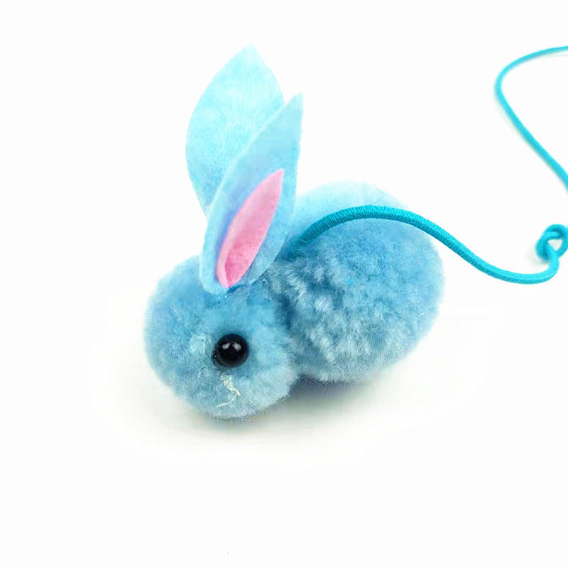 KFX-0705469 Elastic Automatic Cat and Rabbit Hanging Toy with Delicate Ball