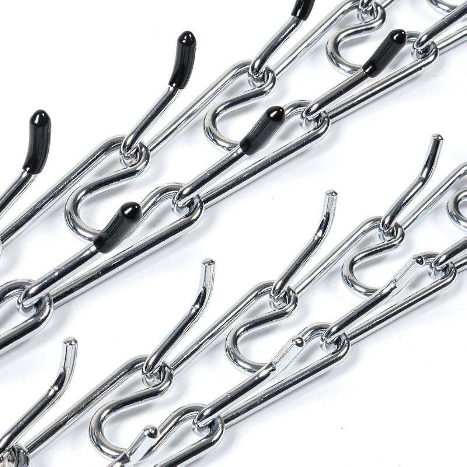KFX-0706109 Adjustable Stainless Steel Dog Prong Training Collar with Comfort Rubber Tips for Medium and Small Dogs