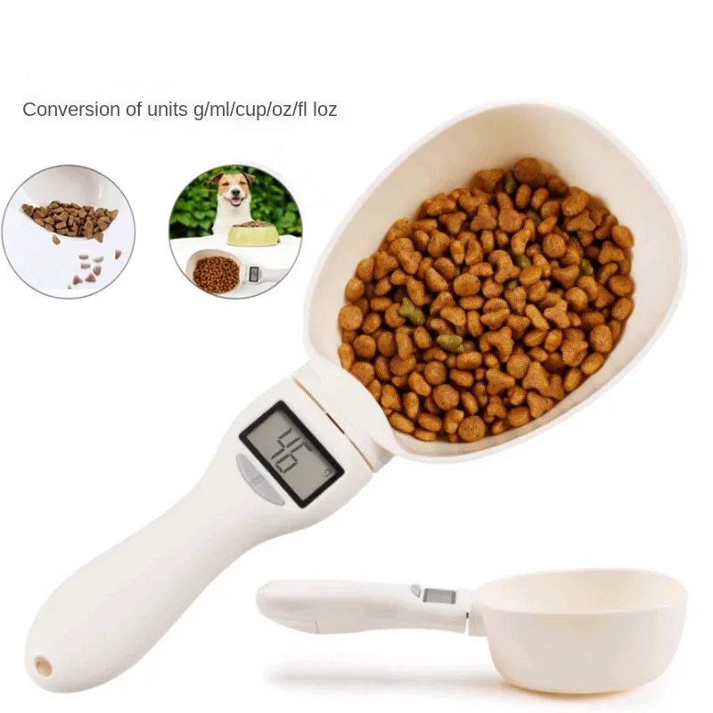 KFX-0707901 Digital Pet Food Scale with LCD Display - Precision Measuring Spoon for Accurate Dog and Cat Feeding