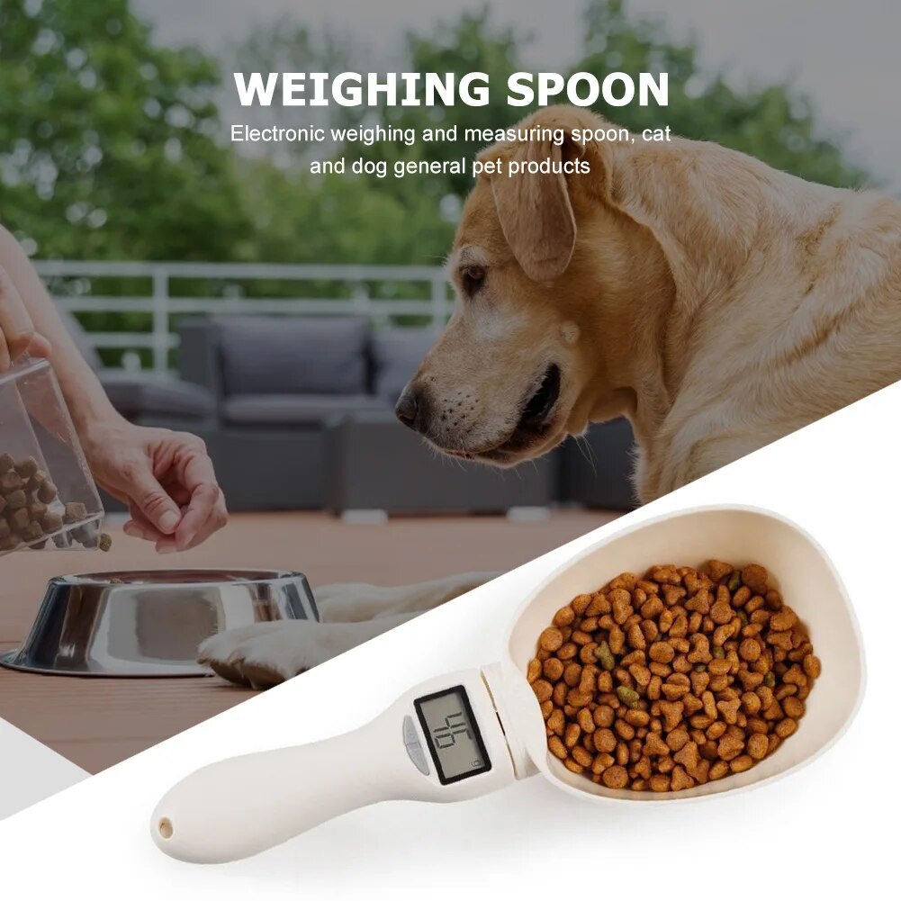 KFX-0707901 Digital Pet Food Scale with LCD Display - Precision Measuring Spoon for Accurate Dog and Cat Feeding