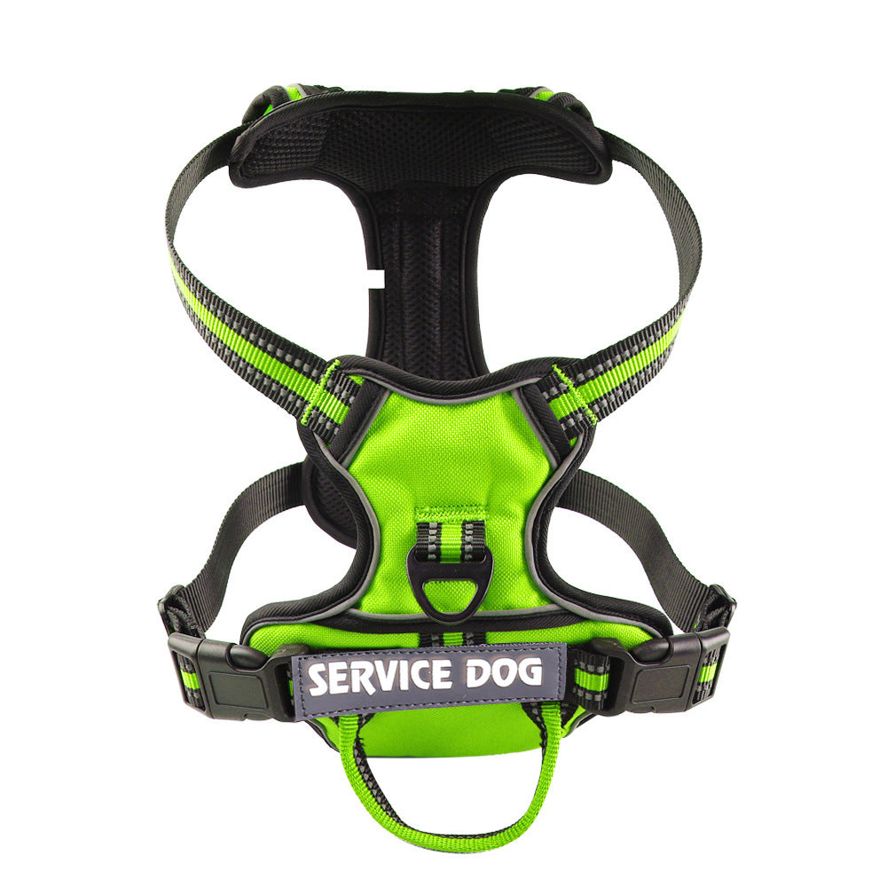KFX-0709693 Personalized Oxford Cloth Dog Chest Strap in Blue, Black, or Green