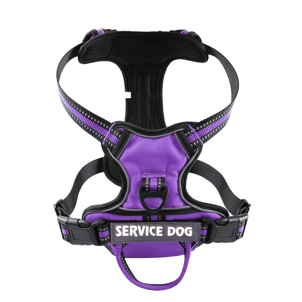 KFX-0709693 Personalized Oxford Cloth Dog Chest Strap in Blue, Black, or Green