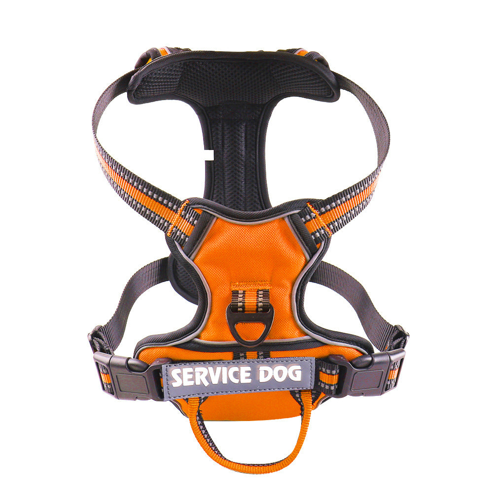 KFX-0709693 Personalized Oxford Cloth Dog Chest Strap in Blue, Black, or Green