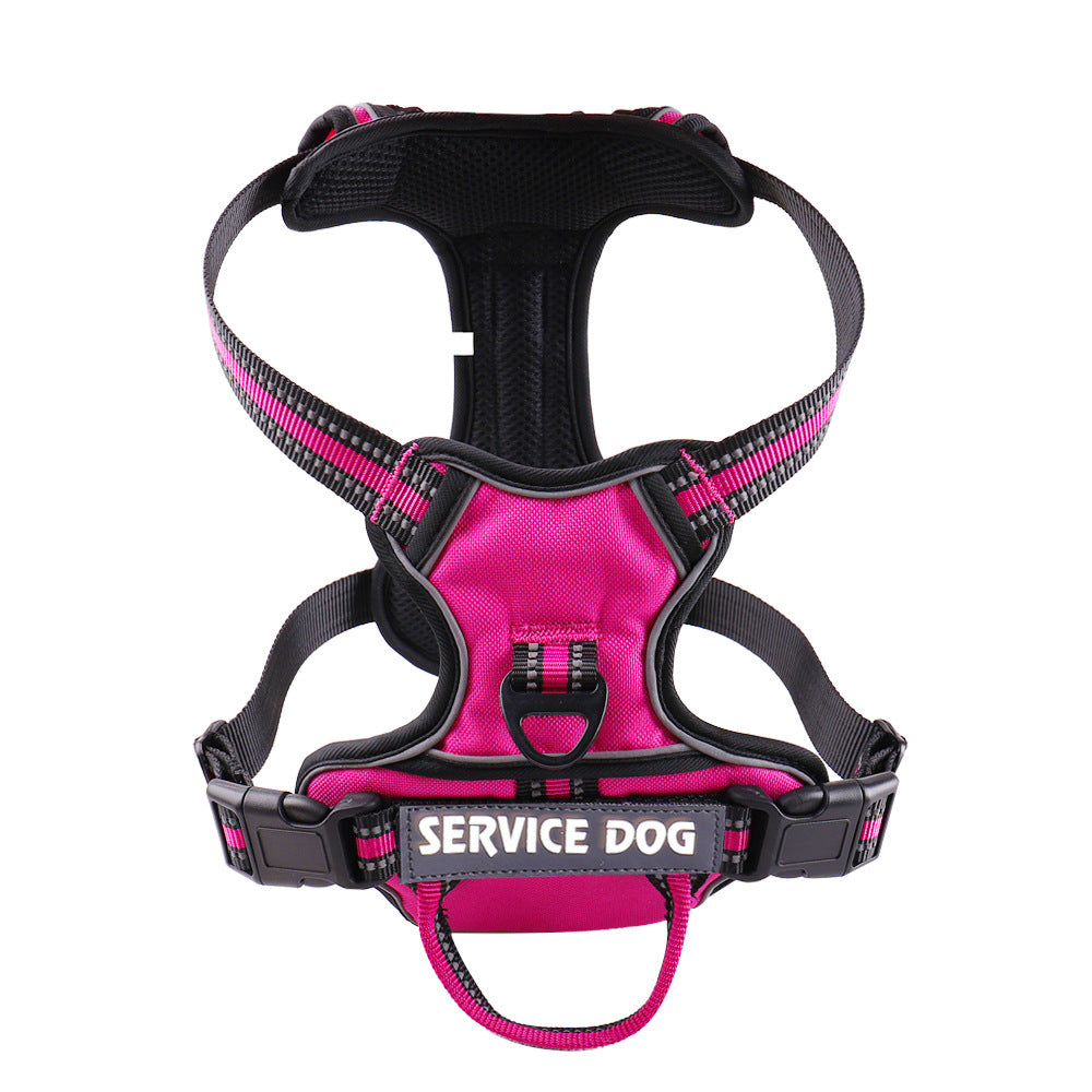 KFX-0709693 Personalized Oxford Cloth Dog Chest Strap in Blue, Black, or Green