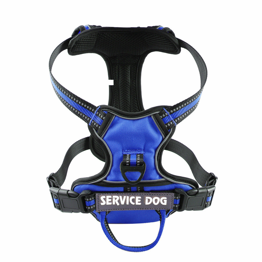 KFX-0709693 Personalized Oxford Cloth Dog Chest Strap in Blue, Black, or Green