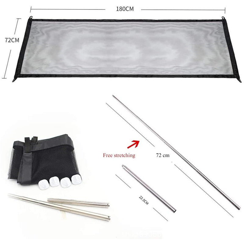 KFX-0711997 Portable Folding Pet Quarantine Fence - Cloth Mesh, Small 110x72cm & Large 180x72cm