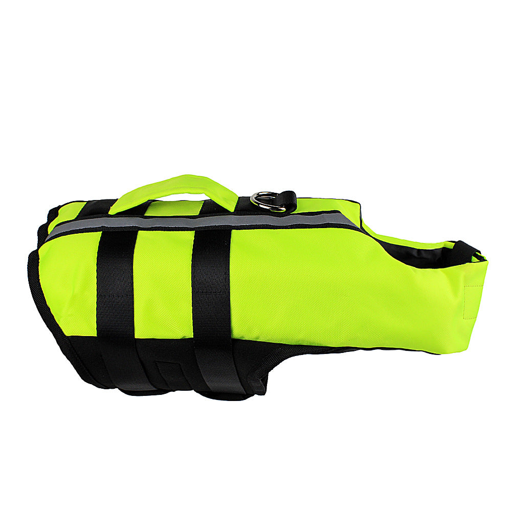 KFX-0714557 Inflatable Dog Life Jacket for Swimming Pool Safety - Adjustable Pet Vest
