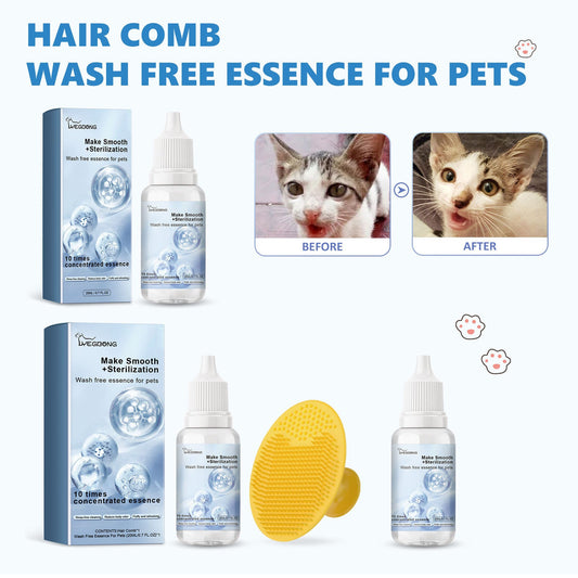 KFX-0718013 Wash-Free Essence for Dogs and Cats - 20ml Bottle with Natural Ingredients