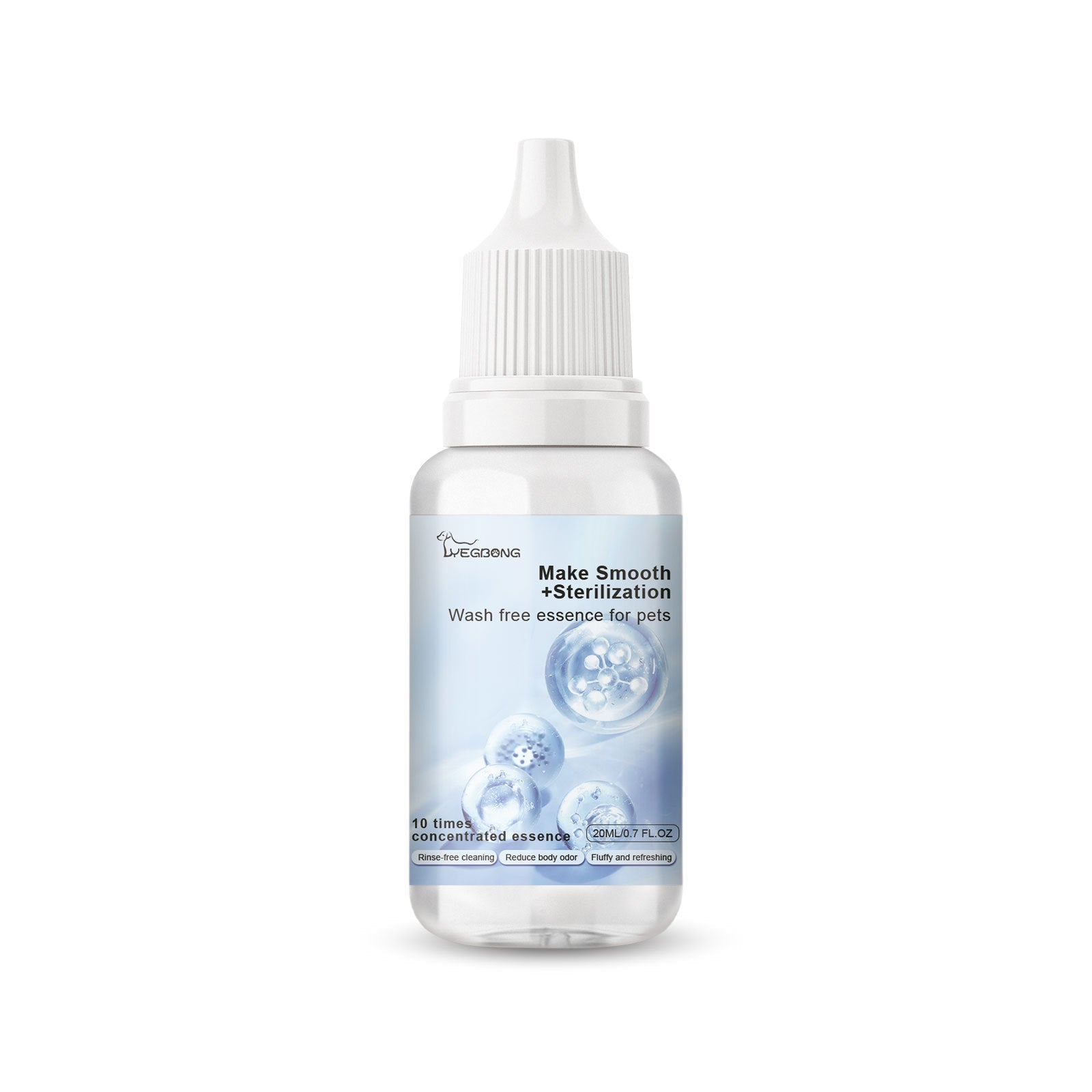 KFX-0718013 Wash-Free Essence for Dogs and Cats - 20ml Bottle with Natural Ingredients