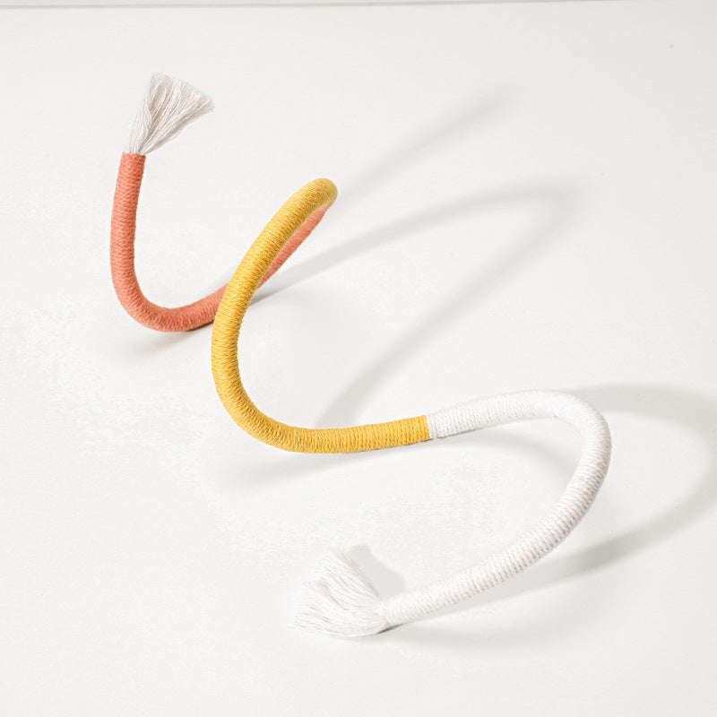 KFX-0720957 Self-Relieving Catnip Rope Toy - Cotton Thread with Vibrant Colors